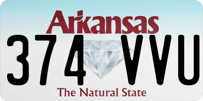 AR license plate 374VVU