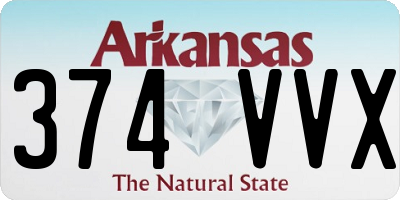 AR license plate 374VVX