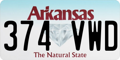 AR license plate 374VWD