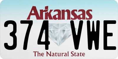 AR license plate 374VWE