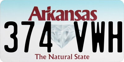 AR license plate 374VWH