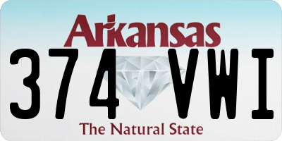 AR license plate 374VWI