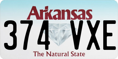 AR license plate 374VXE
