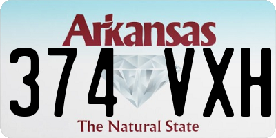 AR license plate 374VXH