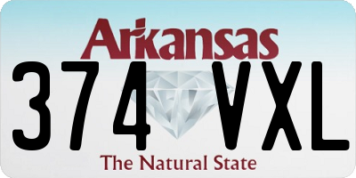 AR license plate 374VXL
