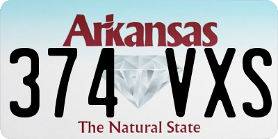 AR license plate 374VXS