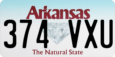AR license plate 374VXU