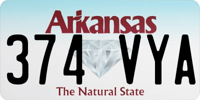 AR license plate 374VYA