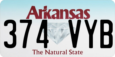 AR license plate 374VYB
