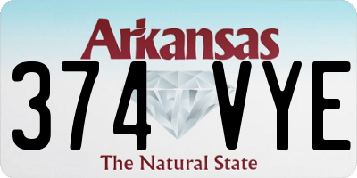 AR license plate 374VYE