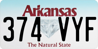 AR license plate 374VYF