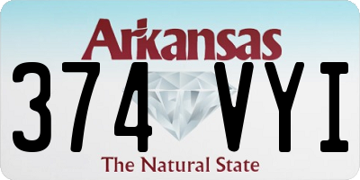 AR license plate 374VYI