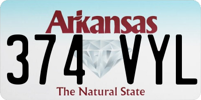 AR license plate 374VYL