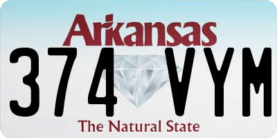 AR license plate 374VYM