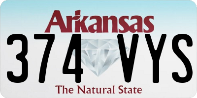 AR license plate 374VYS