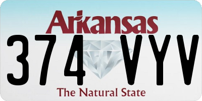 AR license plate 374VYV