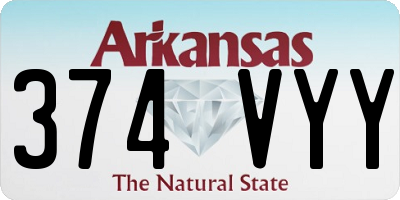 AR license plate 374VYY