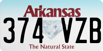 AR license plate 374VZB