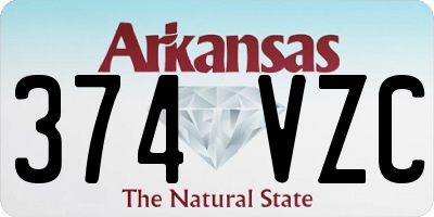 AR license plate 374VZC