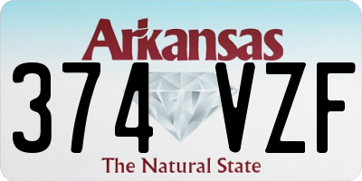 AR license plate 374VZF