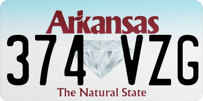 AR license plate 374VZG