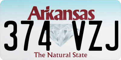 AR license plate 374VZJ