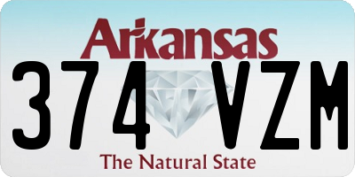 AR license plate 374VZM