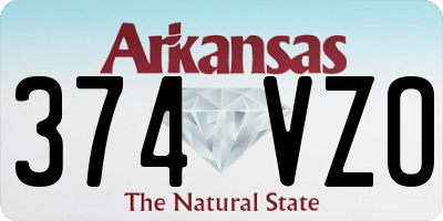 AR license plate 374VZO