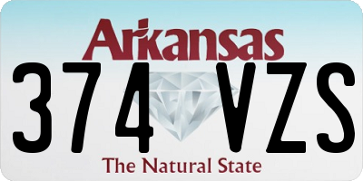 AR license plate 374VZS