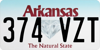 AR license plate 374VZT