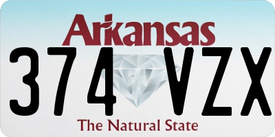 AR license plate 374VZX