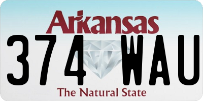 AR license plate 374WAU