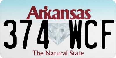 AR license plate 374WCF