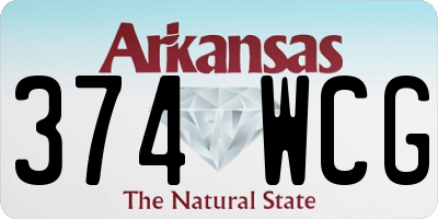 AR license plate 374WCG