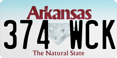 AR license plate 374WCK
