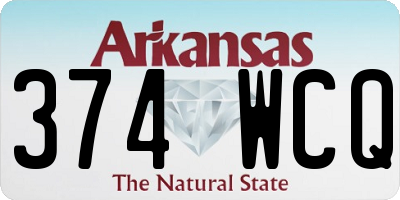 AR license plate 374WCQ