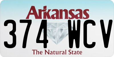 AR license plate 374WCV