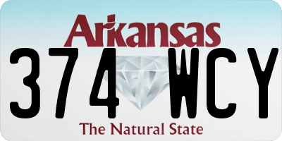 AR license plate 374WCY