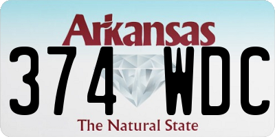 AR license plate 374WDC