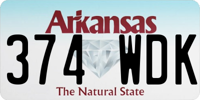 AR license plate 374WDK