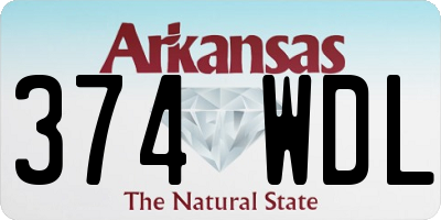 AR license plate 374WDL