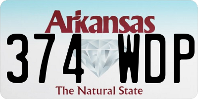 AR license plate 374WDP
