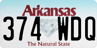 AR license plate 374WDQ