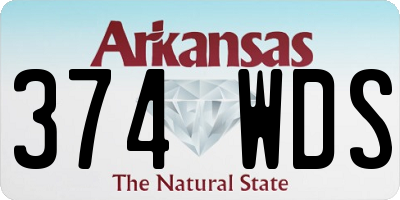 AR license plate 374WDS