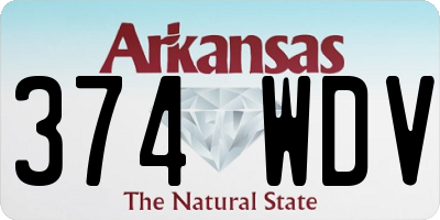 AR license plate 374WDV