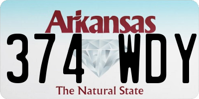 AR license plate 374WDY