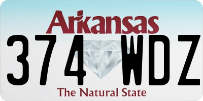AR license plate 374WDZ
