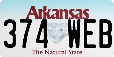 AR license plate 374WEB