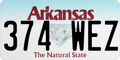 AR license plate 374WEZ
