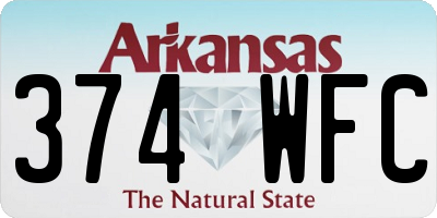 AR license plate 374WFC